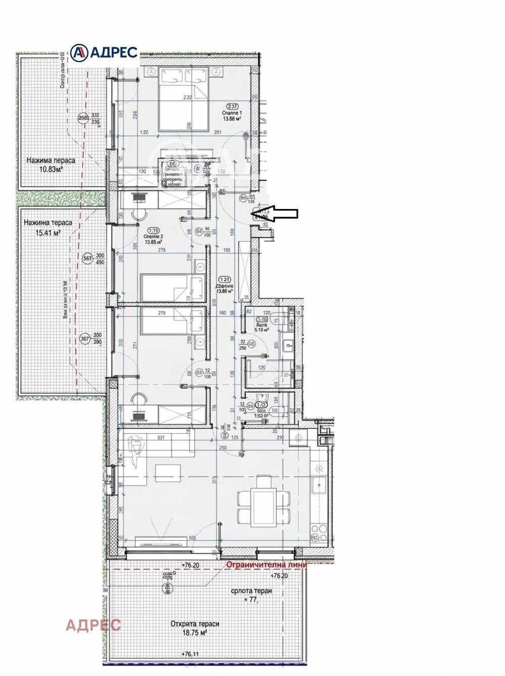 Продава МНОГОСТАЕН, гр. Варна, Бриз, снимка 3 - Апартаменти - 56332825