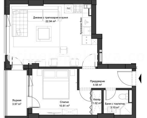 À vendre  1 chambre Plovdiv , Kyutchouk Parij , 65 m² | 87541442