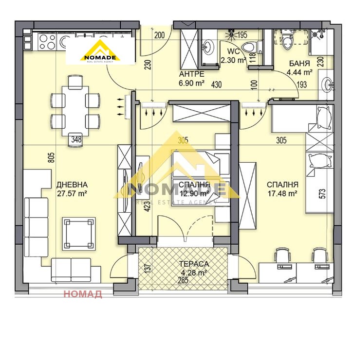 Продава 3-СТАЕН, гр. Пловдив, Гагарин, снимка 7 - Апартаменти - 52837329