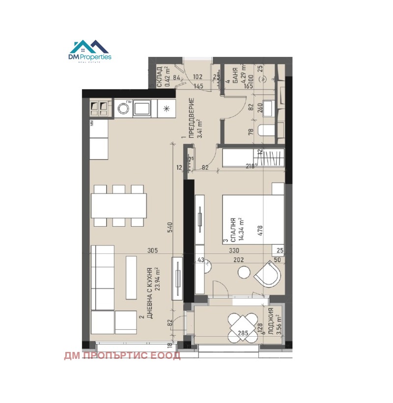 На продаж  1 спальня София , Банишора , 71 кв.м | 92544718