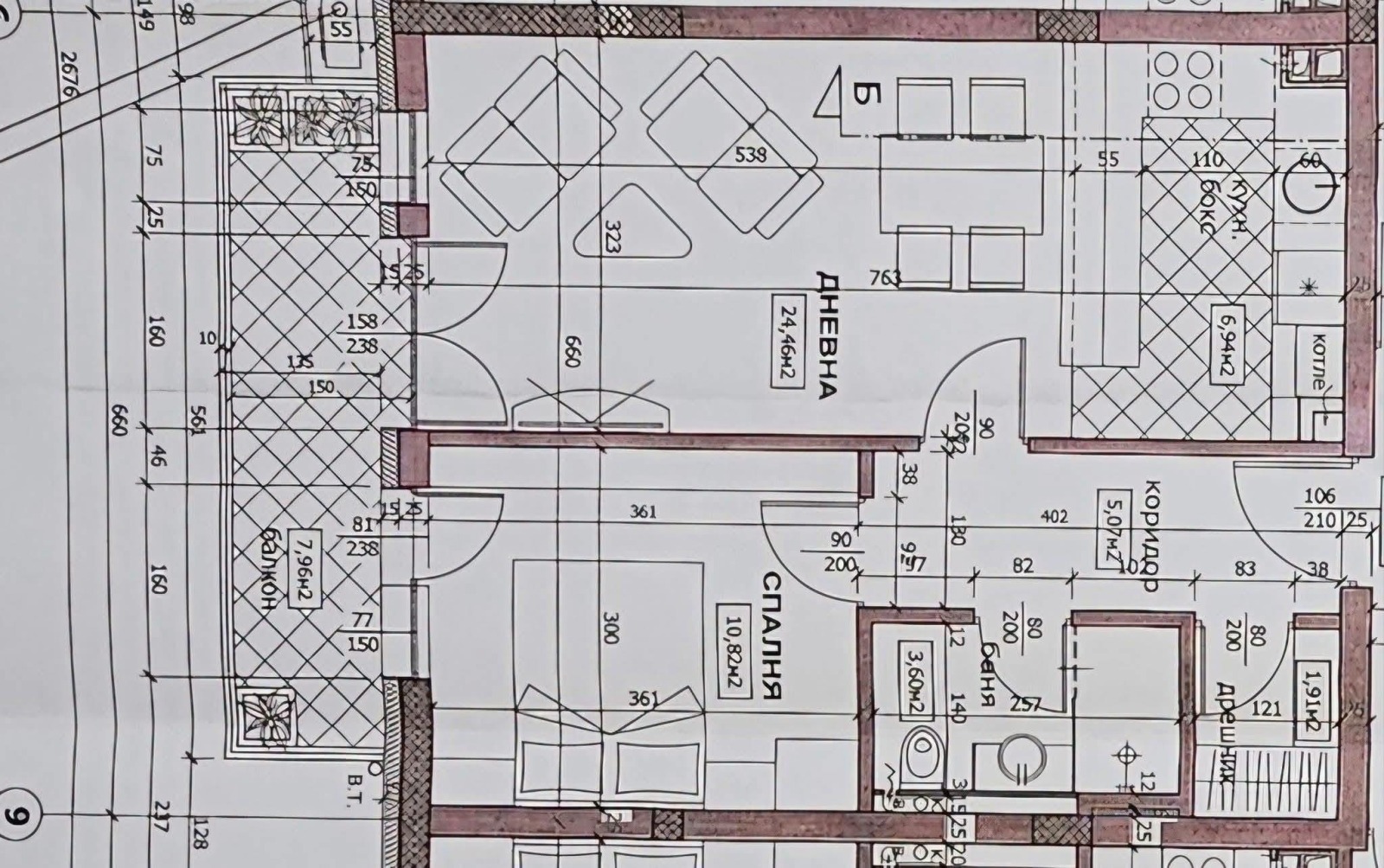 Продава 2-СТАЕН, гр. Костинброд, област София област, снимка 3 - Апартаменти - 54996387