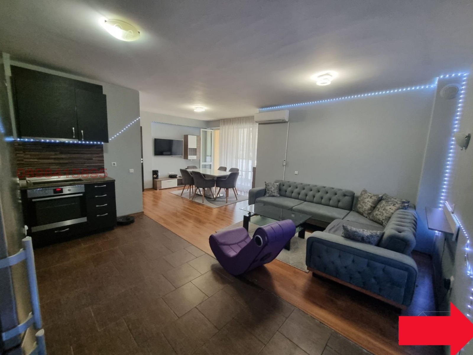 Продава 3-СТАЕН, гр. Бургас, Зорница, снимка 2 - Апартаменти - 54233375