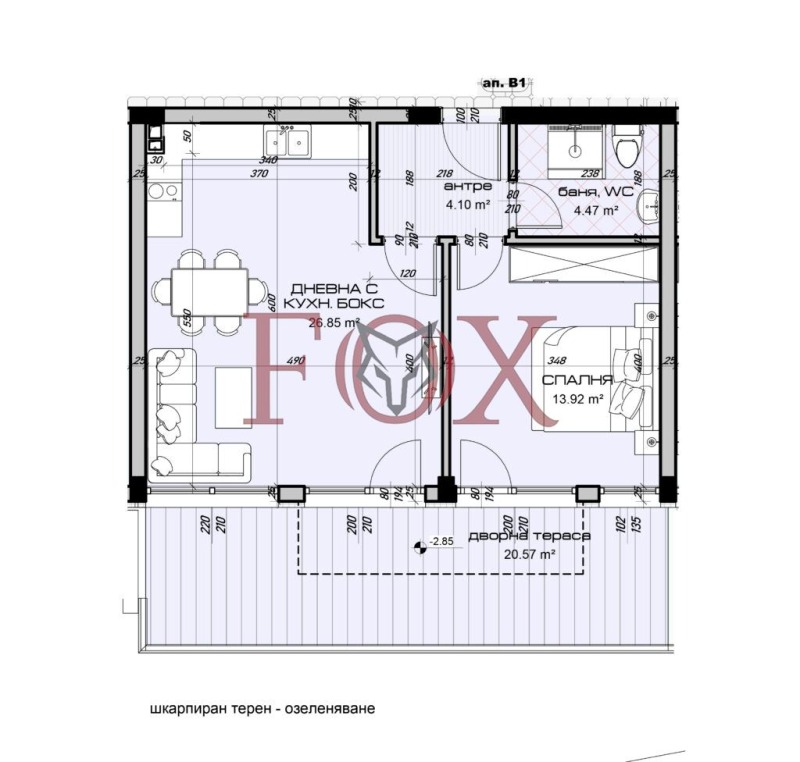 En venta  1 dormitorio Varna , Vinitsa , 70 metros cuadrados | 50244886 - imagen [2]