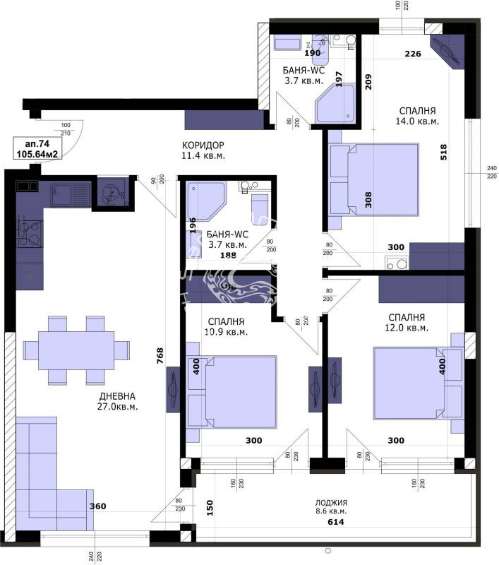 Продава 4-СТАЕН, гр. Варна, Кайсиева градина, снимка 2 - Апартаменти - 52156347