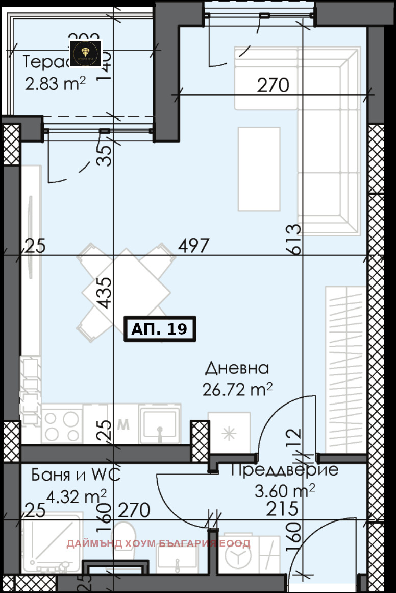 Продава 1-СТАЕН, гр. Пловдив, Тракия, снимка 2 - Aпартаменти - 49077872