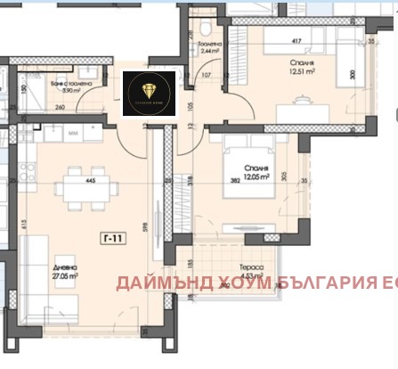 À vendre  2 chambres Plovdiv , Gagarin , 97 m² | 88840247 - image [2]