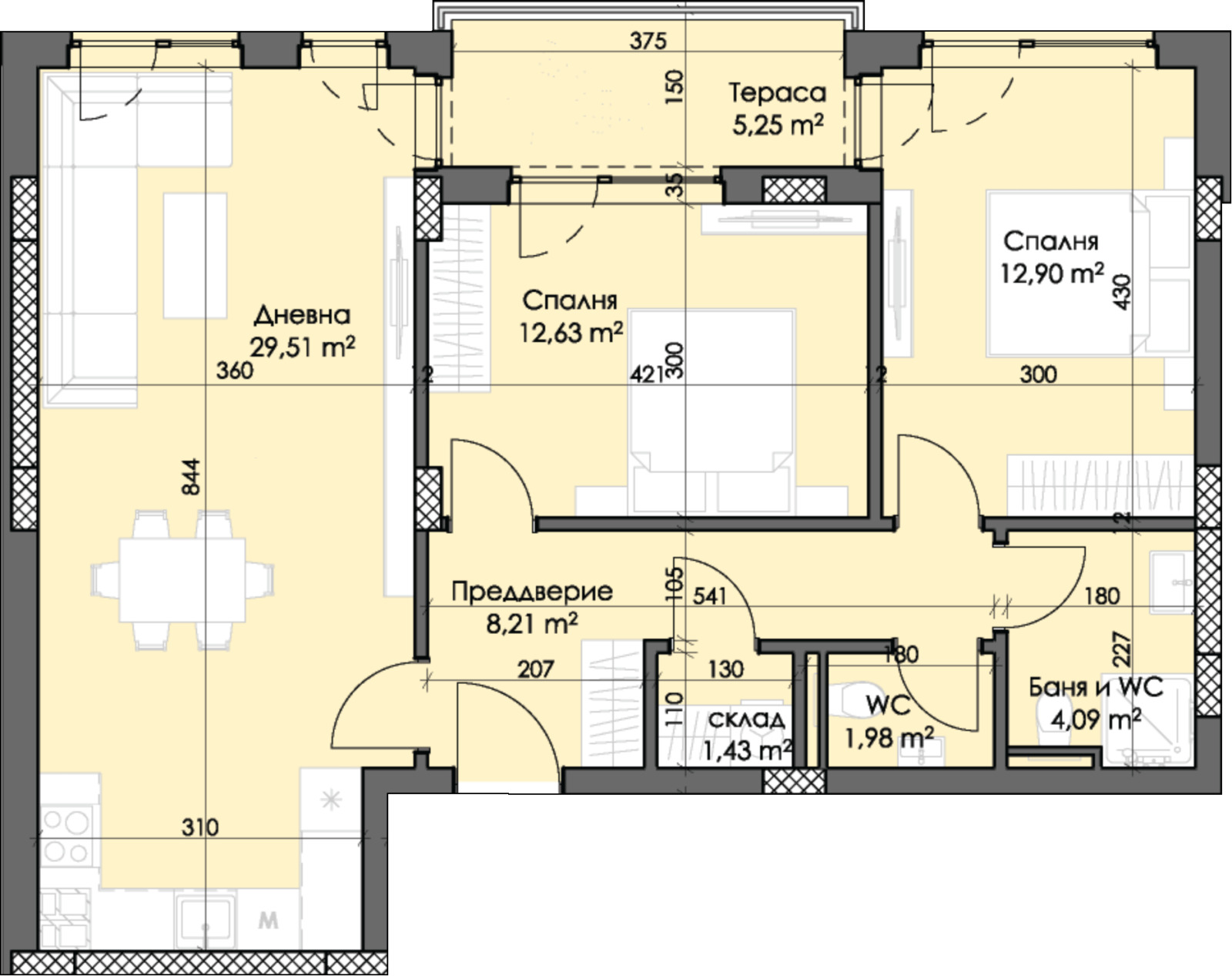 Продава 3-СТАЕН, гр. Пловдив, Тракия, снимка 2 - Апартаменти - 48800738