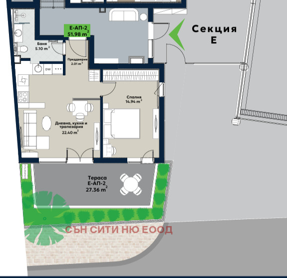 Продава 2-СТАЕН, гр. София, Витоша, снимка 5 - Апартаменти - 55990381