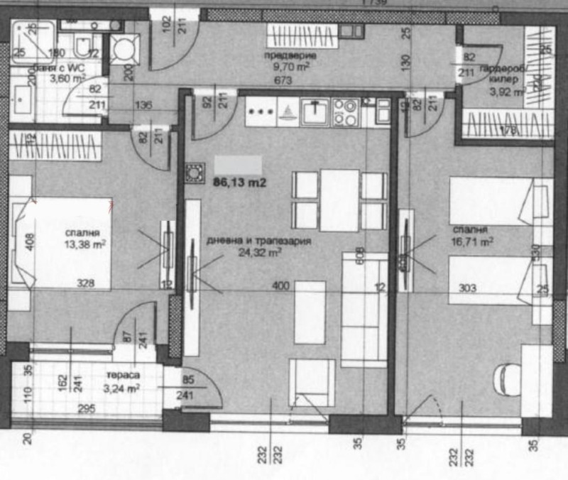 Na prodej  2 ložnice Plovdiv , Trakija , 100 m2 | 70276830 - obraz [3]