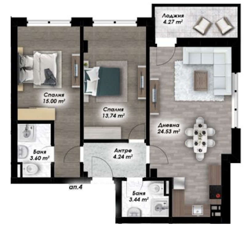 Продава 3-СТАЕН, гр. Пловдив, Остромила, снимка 2 - Апартаменти - 52836927