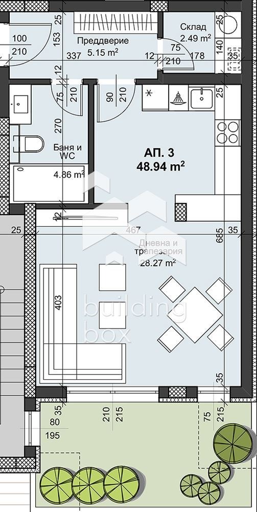 Продава 1-СТАЕН, гр. Пловдив, Христо Смирненски, снимка 8 - Апартаменти - 53269146