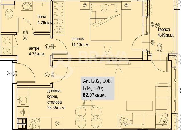 Продава  2-стаен град Пловдив , Кършияка , 72 кв.м | 87215895 - изображение [2]