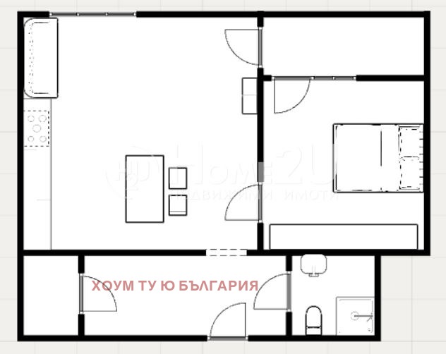 Myytävänä  1 makuuhuone Plovdiv , Južen , 65 neliömetriä | 19333032 - kuva [15]