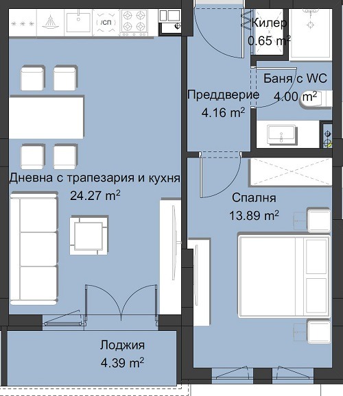 In vendita  1 camera da letto Plovdiv , Hristo Smirnenski , 72 mq | 15976097 - Immagine [2]