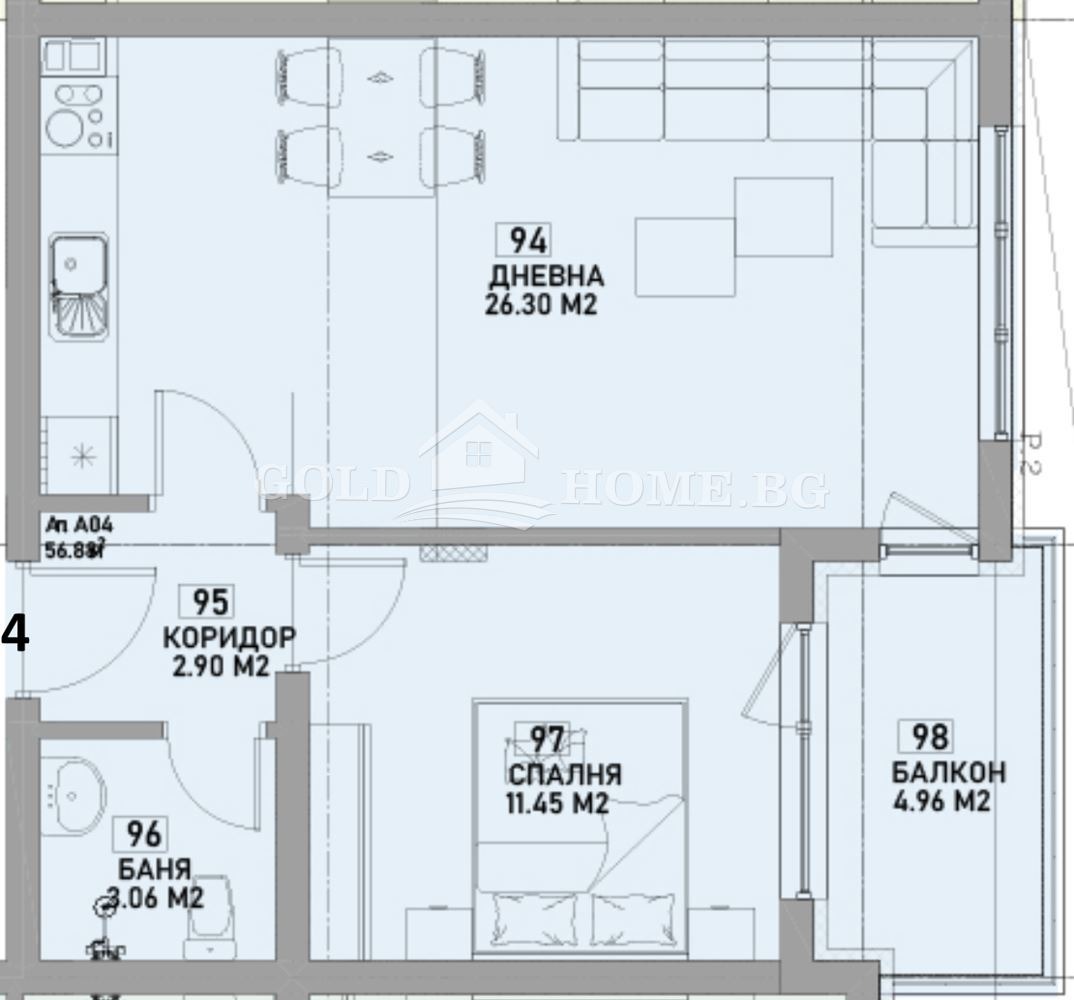 Продава 2-СТАЕН, гр. Пловдив, Южен, снимка 2 - Апартаменти - 53607038