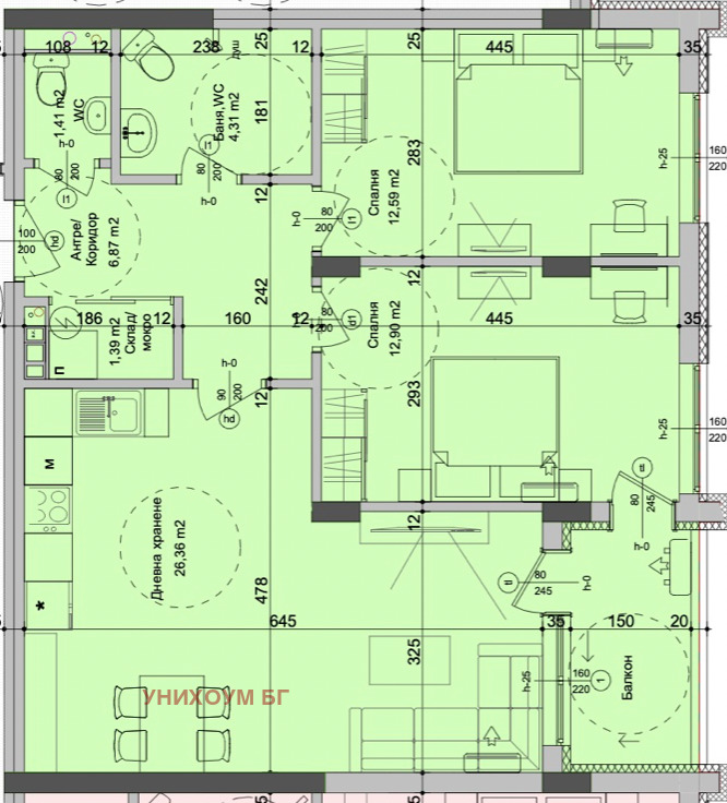 Na sprzedaż  2 sypialnie Burgas , Slawejkow , 95 mkw | 30865241 - obraz [2]