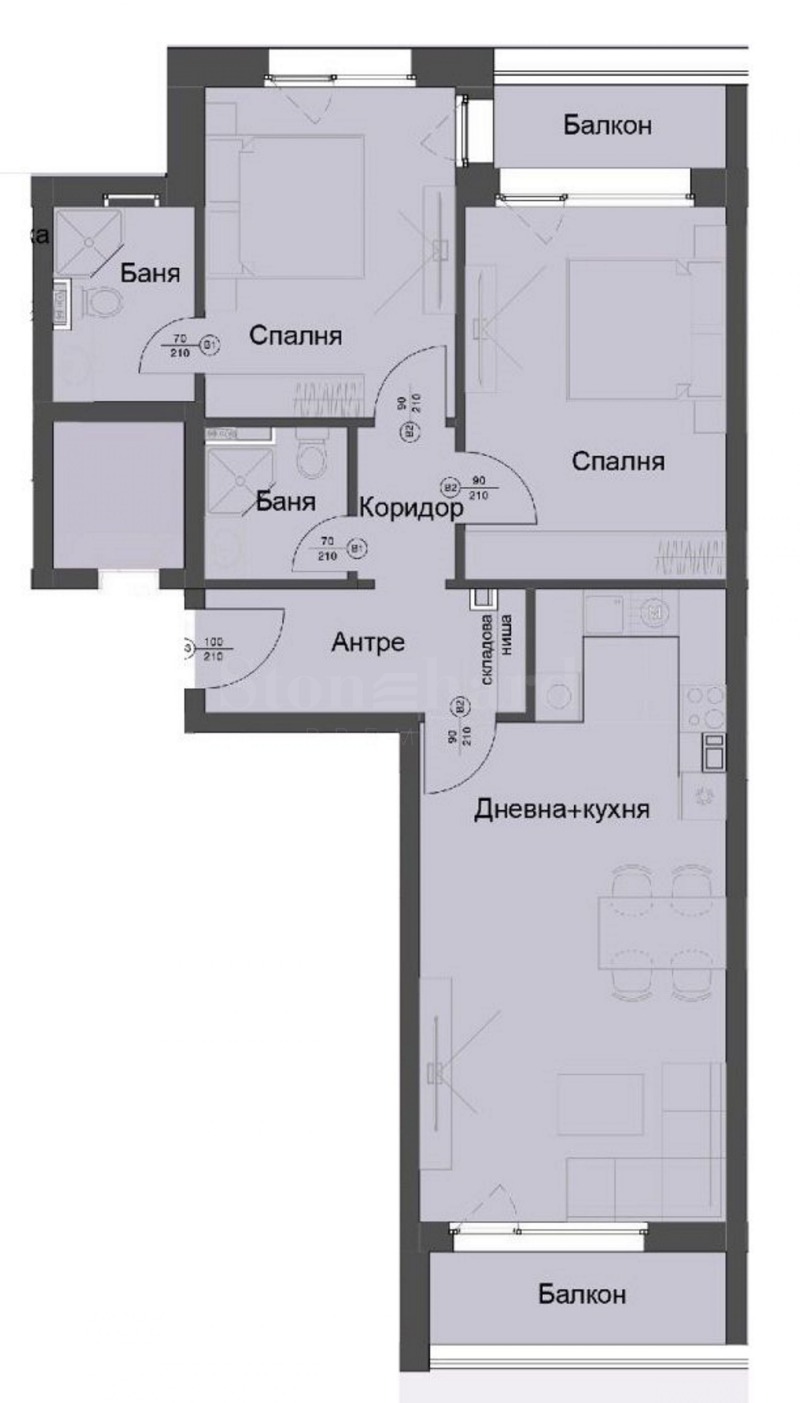 Zu verkaufen  2 Schlafzimmer Sofia , Witoscha , 117 qm | 26872543 - Bild [2]