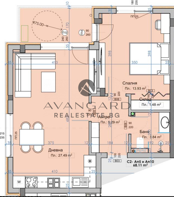 Продава 2-СТАЕН, с. Марково, област Пловдив, снимка 2 - Апартаменти - 52811607