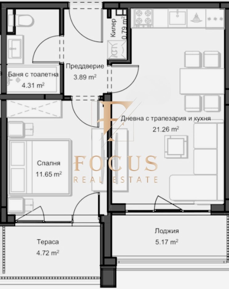 Продава 2-СТАЕН, гр. Пловдив, Остромила, снимка 2 - Апартаменти - 53615889