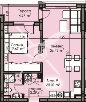 1 dormitorio Izgrev, Burgas 2