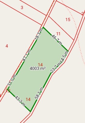 ПАРЦЕЛ, 4 000 m2