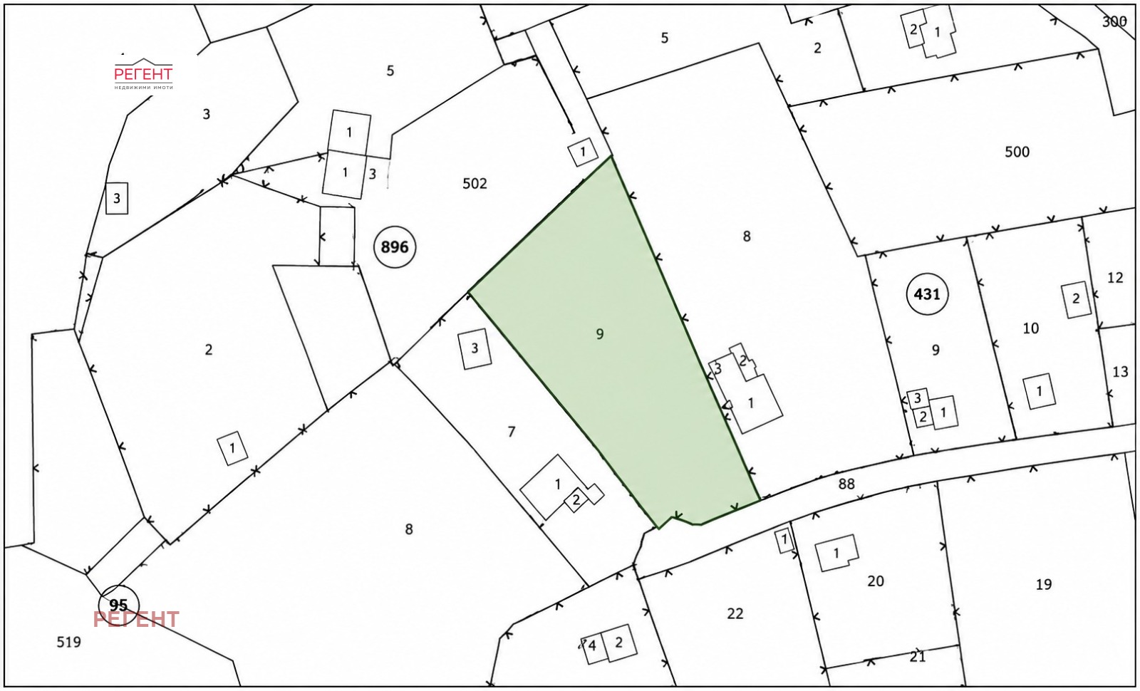 Продава ПАРЦЕЛ, гр. Габрово, Шенини