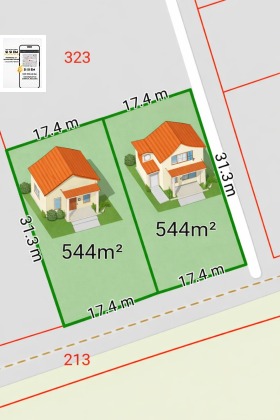 ПАРЦЕЛ, 1 087 m2