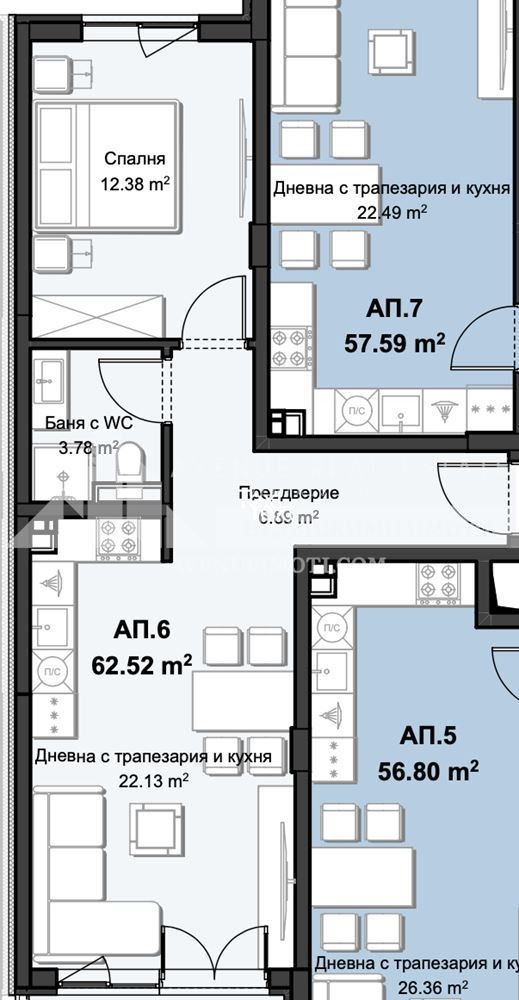 Продава 2-СТАЕН, гр. Пловдив, Христо Смирненски, снимка 2 - Апартаменти - 52486936