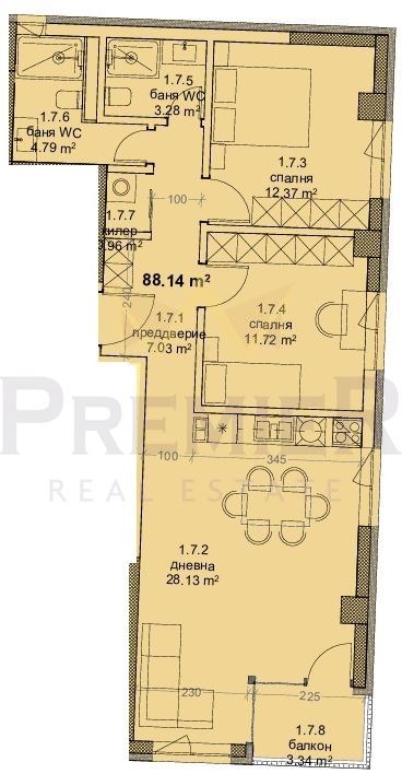 Продава 3-СТАЕН, гр. Варна, Трошево, снимка 4 - Апартаменти - 56243442