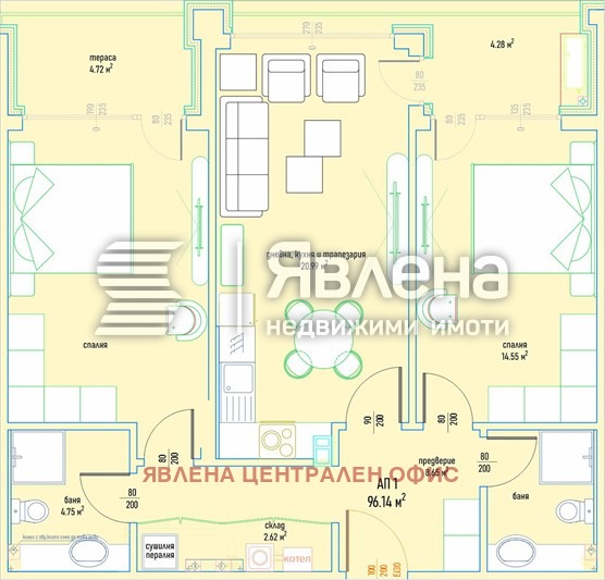 Продава 3-СТАЕН, гр. София, Малинова долина, снимка 4 - Апартаменти - 56077518