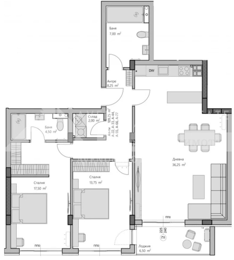 Продаја  2 спаваће собе Пловдив , Христо Смирненски , 129 м2 | 54194445 - слика [2]