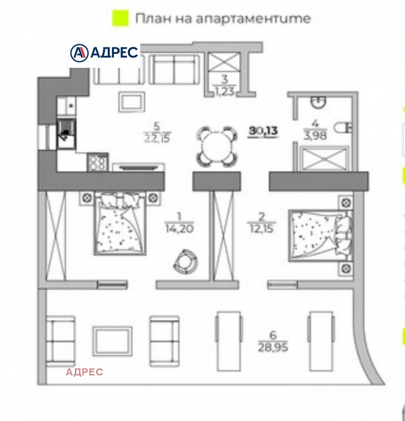 Продава 3-СТАЕН, гр. Варна, к.к. Чайка, снимка 4 - Апартаменти - 53536839
