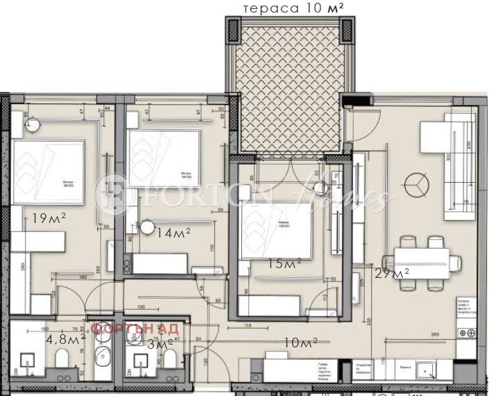 Продава 4-СТАЕН, гр. София, Кръстова вада, снимка 3 - Апартаменти - 54224283