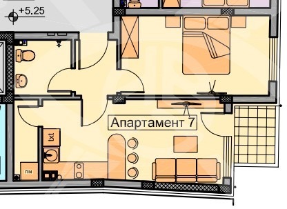 Продава 2-СТАЕН, гр. Пловдив, Христо Смирненски, снимка 1 - Aпартаменти - 47502251