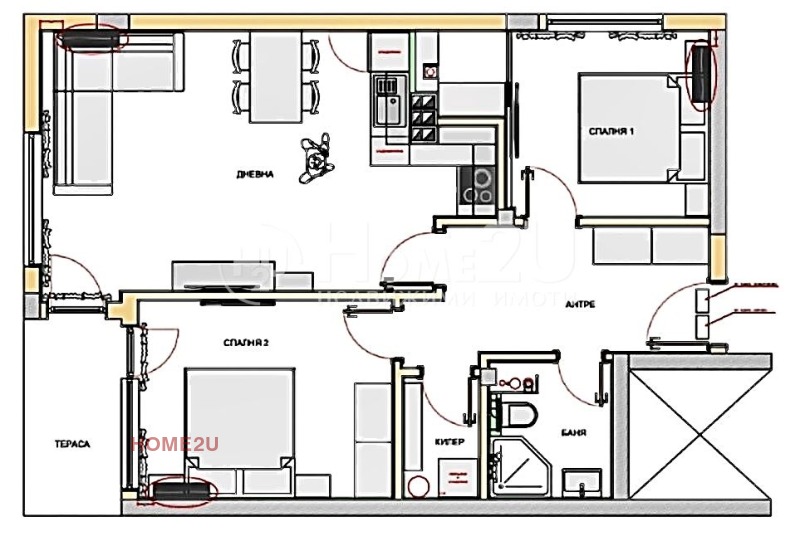 Zu verkaufen  2 Schlafzimmer Warna , Lewski 1 , 92 qm | 71328265 - Bild [7]