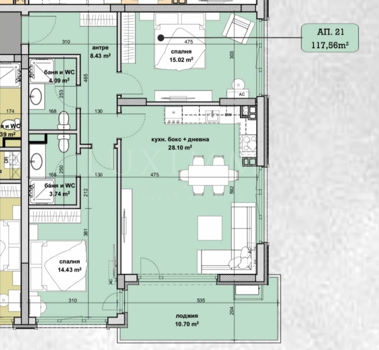 Продава 3-СТАЕН, гр. Бургас, Славейков, снимка 2 - Апартаменти - 55890091