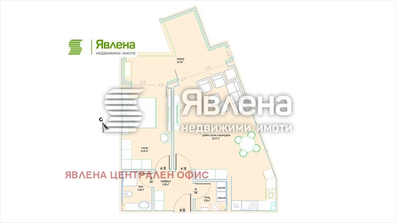 For Sale  1 bedroom Sofia , Malinova dolina , 74 sq.m | 44780604 - image [8]