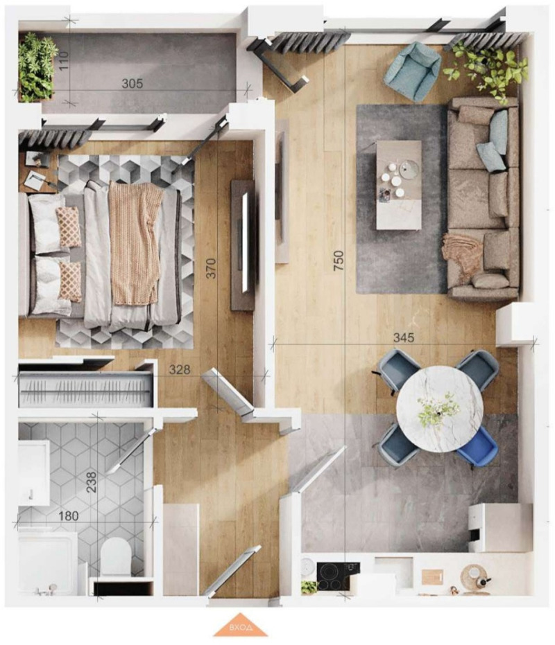 Продава 2-СТАЕН в град Пловдив, Тракия - 66 кв.м / 104 900 € » 205 166.57 лв., ВИ СИ ЕСТЕЙТ