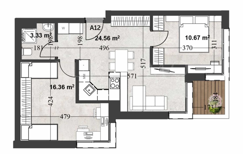 Продава 3-СТАЕН, гр. София, Кръстова вада, снимка 2 - Апартаменти - 52226186