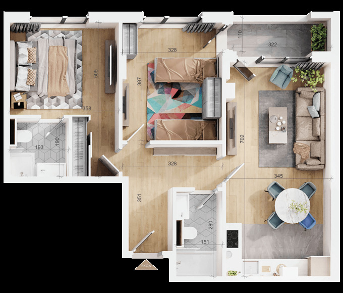 Продава 3-СТАЕН, гр. Пловдив, Тракия, снимка 5 - Апартаменти - 55059667
