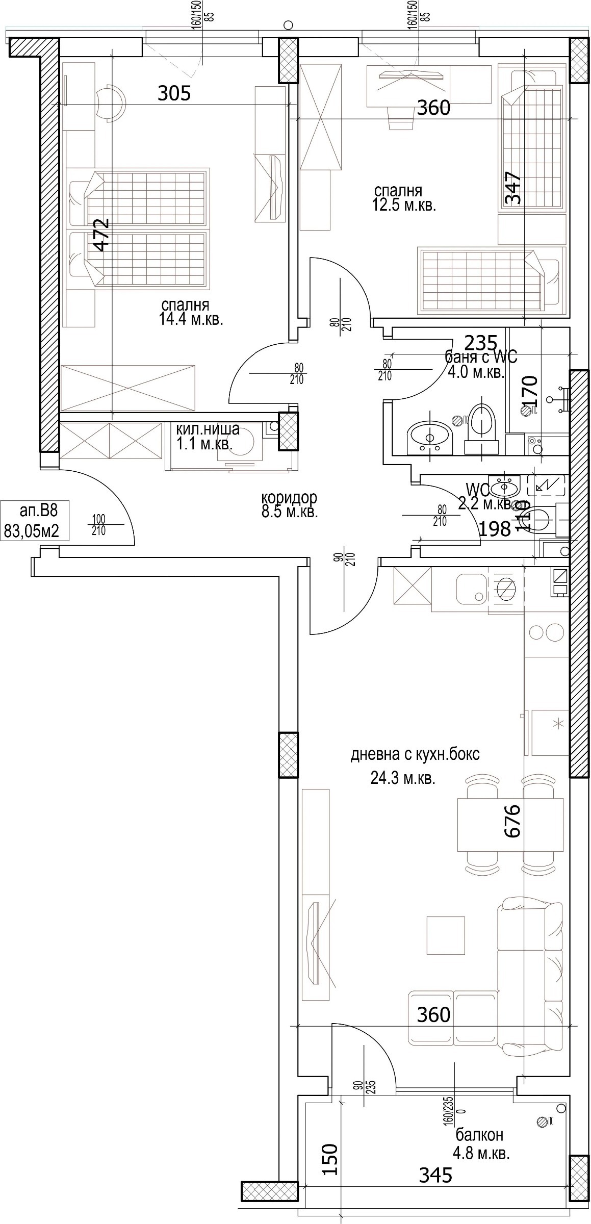 Продава 3-СТАЕН, гр. Варна, Възраждане 1, снимка 2 - Апартаменти - 51929736