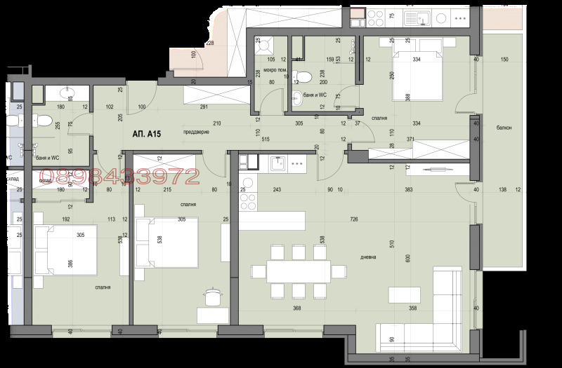 Продава 4-СТАЕН в град София, Овча купел - 169 кв.м / 321 100 € » 628 017.01 лв.