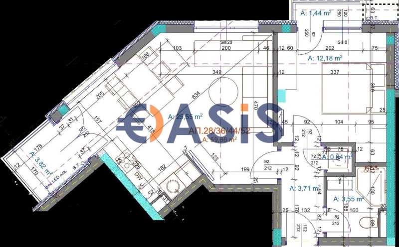Продаја  1 спаваћа соба Бургас , Центар , 70 м2 | 67144758 - слика [3]