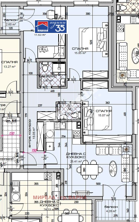 Продава 4-СТАЕН, гр. Варна, Виница, снимка 2 - Апартаменти - 53813685