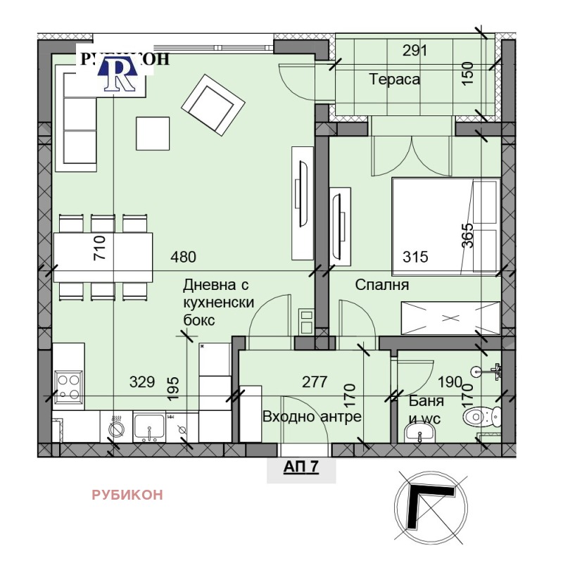 Продава 2-СТАЕН в град Пловдив, Беломорски - 71 кв.м / 85 000 € » 166 245.55 лв., РУБИКОН
