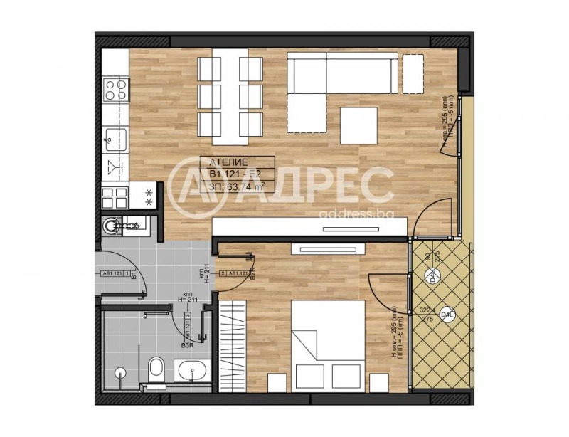 Na prodej  1 ložnice Sofia , Bojana , 76 m2 | 32439740 - obraz [4]