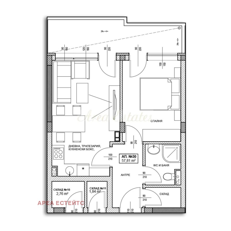 Продава 2-СТАЕН, гр. Поморие, област Бургас, снимка 4 - Апартаменти - 52990986