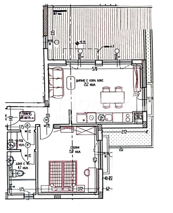 En venta  1 dormitorio Varna , Galata , 82 metros cuadrados | 27834419 - imagen [2]