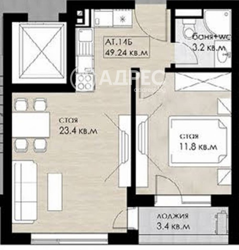 Продава 2-СТАЕН, гр. София, Дружба 2, снимка 3 - Апартаменти - 52693577