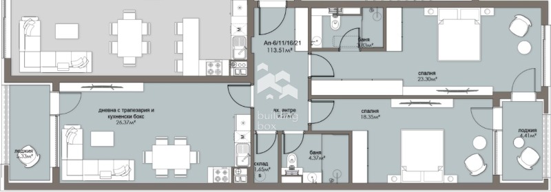 Till salu  2 sovrum Sofia , Ljulin 5 , 130 kvm | 13485093 - bild [3]